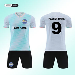 Maglia da Calcio Rossa Personalizzabile, Traspirante, Economica, Unisex, Manica Corta, Set Uniforme da Allenamento, Consegna Rapida - Product Image 2
