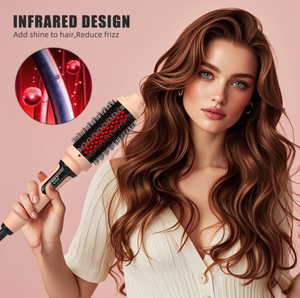 Rizador de Pelo PTC Retráctil con Luz Roja, Cepillo Térmico Eléctrico, Pantalla LCD de Temperatura, Calentamiento Rápido, Herramienta de Peinado - Product Image 3