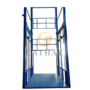 High end industrial dual guide rail cargo supplier mobile elevator parts lift