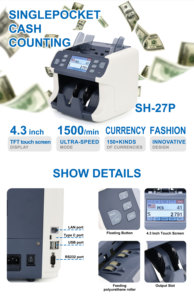 SH-27P NUMEN Compteurs d'argent multi-devises multi-valeurs Compteur <span class=keywords><strong>de</strong></span> billets <span class=keywords><strong>de</strong></span> banque Compteur <span class=keywords><strong>de</strong></span> <span class=keywords><strong>prix</strong></span> - Product Image 3