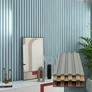 Paneles de Revestimiento de Pared de Madera Plástica de Estilo Ligero y Lujoso, Color Personalizado, Ecológicos, Impermeables, de Alta Calidad para Paredes Interiores - Product Image 1