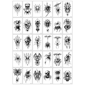 Autocollant de tatouage lavable, non irritant, imperméable, imprimé UV, finition brillante, longue durée, impression vive, autocollant corporel tendance - Product Image 3