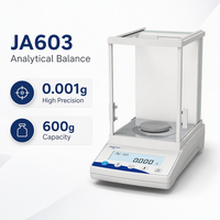 Balance analytique JA603 600g 0.001g, balance numérique haute précision, matériau plastique, calibration externe, laboratoire professionnel