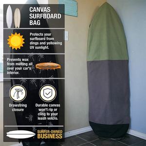 Sac de transport pour planche de surf, imperméable, portable, robuste, en toile, pour sports de plein air et voyages - Product Image 1