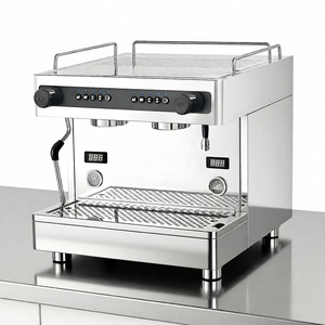 Cafetera Espresso Semiautomática Comercial de Alta Potencia con Bomba Rotativa Italiana Profesional y Doble Pantalla de Medición - Product Image 1