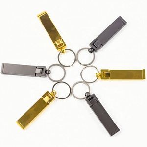 Articles promotionnels de luxe à faible MOQ en Chine avec logo personnalisé, gravure laser, support de téléphone multifonction en métal, porte-clés - Product Image 4