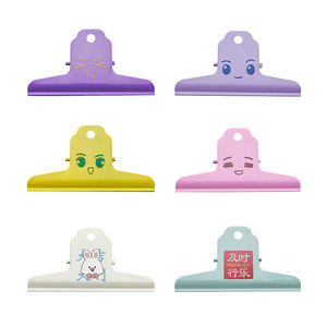 Clips de reliure en métal épais PinGlory PG2-20250724-2 avec logo personnalisé, motif chien bouledogue, 100 mm, pour cuisine, respectueux de l'environnement - Product Image 1