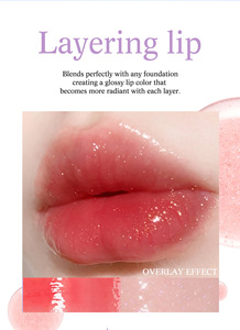 MLM customizable Mirror Water Glitter Lip Gloss Hydrating Plumping Lip Glaze High Pigment Shiny Vegan Cruelty-free <b>Lipstick</b> - Product Image 4