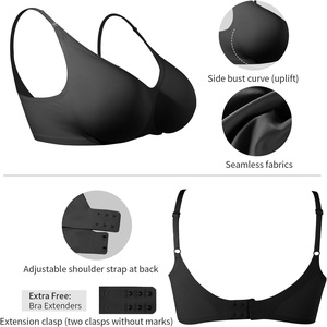 Ensemble de soutien-gorge prothétique ONEFENG, <span class=keywords><strong>seins</strong></span> en silicone solide, inserts concaves, coussinets, mastectomie, sous-vêtements sans armatures pour femmes au quotidien - Product Image 2