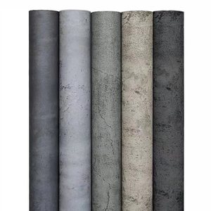 Rouleaux <span class=keywords><strong>de</strong></span> papier peint en <span class=keywords><strong>ciment</strong></span> noir 15,75 x 196,8 pouces, panneaux muraux, autocollants muraux intérieurs, papier peint PVC 3D pour cuisine, salle <span class=keywords><strong>de</strong></span> bain, carrelage - Product Image 5