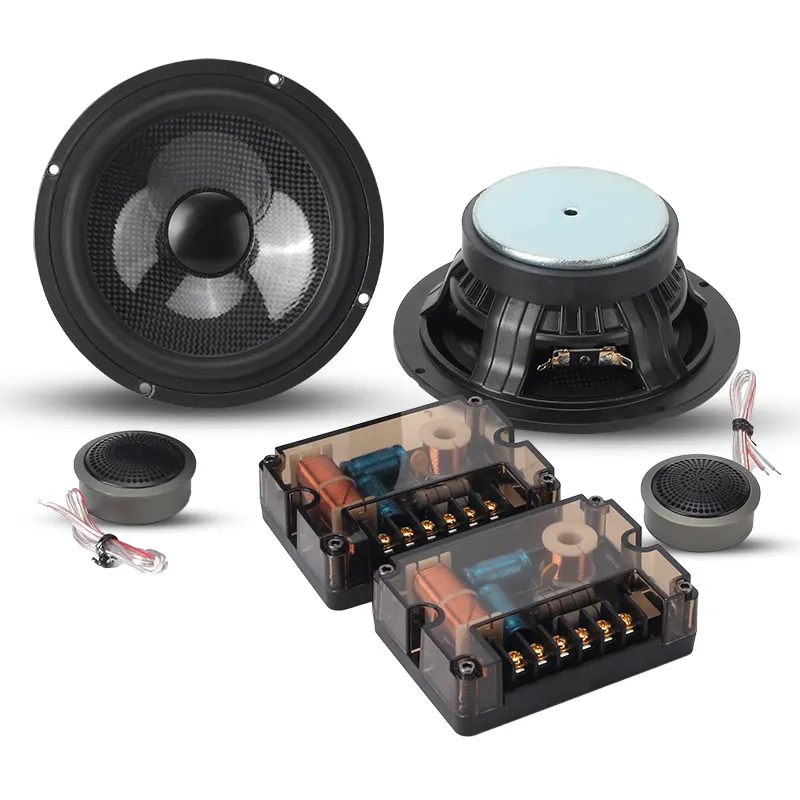 Speaker Audio Fokus 6.5 Inci, Set Speaker Komponen 2 Arah Sistem Speaker Mobil