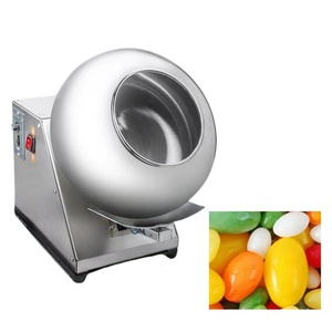 Petite machine de revêtement de chocolat et d'arachides de qualité alimentaire pour snacks, machine à enrober de sucre pour bonbons - Product Image 1