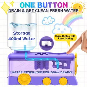 Nouvelle machine de nettoyage de pinceaux avec bouton de vidange et circulation automatique de l'eau, seau de nettoyage pour outils d'art - Product Image 3