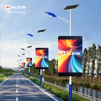 Pantalla LED para Exteriores ALSON P6 Resistente al Agua para Publicidad en Postes de Calle, Señalización Digital, Pantalla LED para Publicidad en Postes de Luz