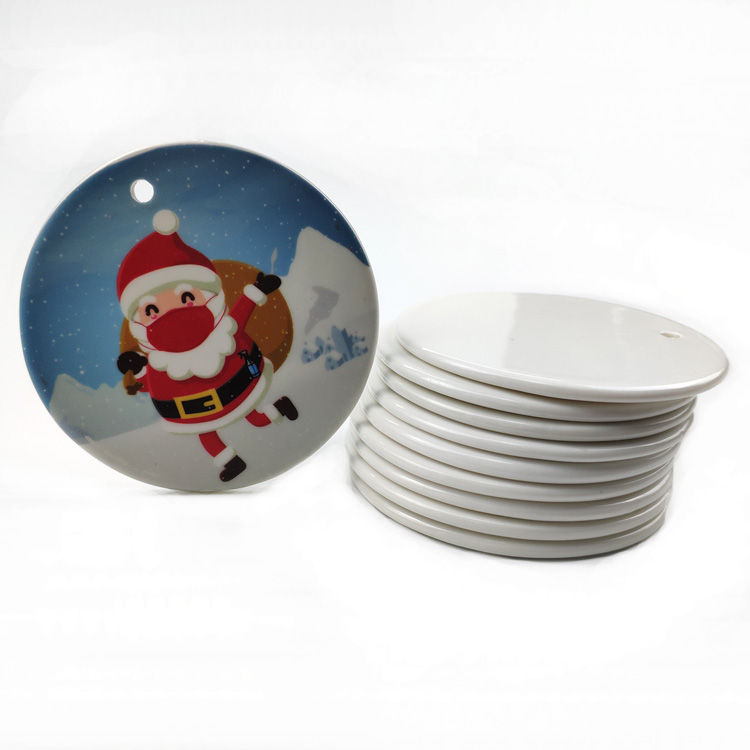 Оптовая продажа, керамические рождественские украшения, персонализированные рождественские алюминиевые украшения, маленькие рождественские украшения