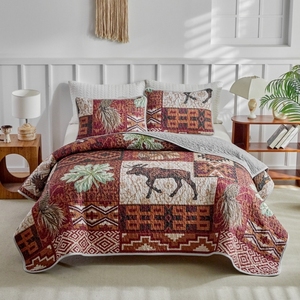 Ensemble <span class=keywords><strong>de</strong></span> couettes imprimées légères avec taies d'oreiller, couvre-lit patchwork 200TC, livraison directe, <span class=keywords><strong>couette</strong></span> d'été - Product Image 3