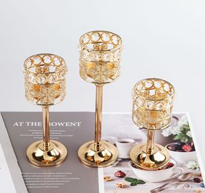 Chandeliers en cristal de style européen Bougeoirs en cristal créatifs Hôtel de mariage Dîner aux chandelles <span class=keywords><strong>Chandelier</strong></span> en <span class=keywords><strong>métal</strong></span> cristal - Product Image 6