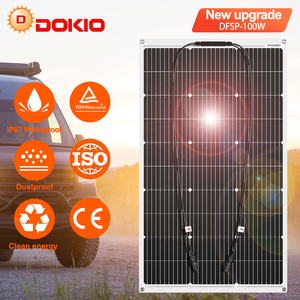أفضل بيع 10 قطعة 12 فولت 100 واط مرنة لوحة شمسية أحادية للنظام الشمسي 1000 واط - Product Image 3