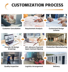 Casa Container Pieghevole a Doppia Ala Facile da Montare, <span class=keywords><strong>Case</strong></span> Modulari Prefabbricate <span class=keywords><strong>di</strong></span> Lusso per Cantieri Edili - Product Image 6