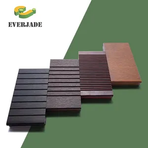 Skin-friendly waterproof swimming pool park wood flooring bamboo decking outdoor for garden trestles corridors