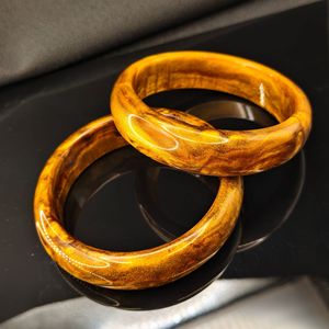 สร้อยข้อมือลูกประคำเรซิ่นลายไม้สีแดงทอง HS142 วินเทจ บลัดลิว วิลโลว์  นำโชค เสริมทรัพย์ สำหรับผู้ชาย  ประดับลูกประคำพระพุทธ - Product Image 5