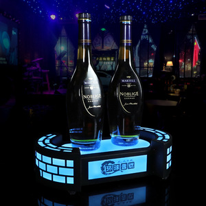 Custom Made Led Lighted Wine Stand Round Display <b>Rack</b> For <b>Bar</b> Ktv Club Party Use 8-12 Hours WZ-JZ-BF01 - Product Image 3