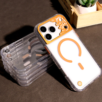 Coque de téléphone en TPU acrylique transparente avec cadre d'appareil photo en aluminium, antichoc, pour iPhone 17 18, fabricant OEM ODM Chine