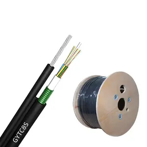 24 48 96 câble aérien à fibre optique gytc8s câble à fibre optique autoportant fibre messager en acier 1km 2km 3km