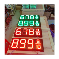 Station de remplissage essence essence gaz prix signes accessoires numéro numérique led panneau d'affichage
