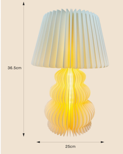 Abat-jour en papier <span class=keywords><strong>origami</strong></span> minimaliste blanc en forme de champignon de bonhomme de neige créatif à succès - Product Image 3