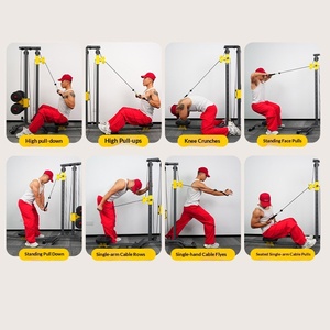 Équipement de fitness haut de gamme pour usage domestique, haltères pour brûler les graisses, entraîneur multifonctionnel intégré, machine à ramer à traction arrière - Product Image 3