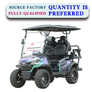 Voiturette de golf électrique 4-6 places à moteur 3000W, véhicule utilitaire pour navette de parc et sites touristiques, directement de l'usine - Product Image 2