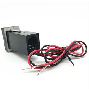 Toyo ta Hilux Prado UHF Radio Socket Upqrade impermeable RJ45 Car Dash Pass Through con luz LED ajuste directo estilo OEM - Product Image 5