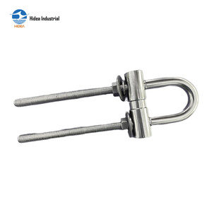 HIDEA - Accesorios para Cadenas, Fijaciones Resistentes a la Corrosión con Tuercas, Pernos, Placas <span class=keywords><strong>y</strong></span> Arandelas M12 M16 M20, Perno en U <span class=keywords><strong>de</strong></span> Acero Inoxidable - Product Image 4