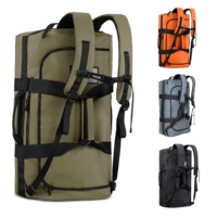 Sac de voyage étanche de grande capacité 60L, sac à dos convertible en bandoulière, robuste et résistant, pour la pêche, les voyages, le cyclisme, la navigation de plaisance