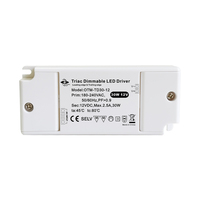 Fuente de Alimentación LED de 30W, 12V CC, con Certificado CE, Carcasa Rectangular de Plástico, IP20, Venta al Por Mayor