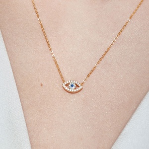 Nieuw ontwerp boze ogen religieuze ketting 925 ZILVER religieuze hanger ketting - Product Image 4