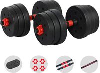 Ensemble d'haltères et d'haltères en ciment commercial portable de 20 à 40kg pour l'entraînement physique à domicile et l'haltérophilie