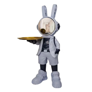 Lámpara Nocturna de Astronauta de 36 cm, Estatua de Resina Decorativa para Dormitorio, Mesita de Noche, Habitación Infantil, Luz Ajustable, Escultura de Astronauta - Product Image 6