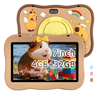 Tablette éducative pour enfants 7 pouces, best-seller, nouvelle, Android 12, MTK Quad Core, 4 Go + 32 Go, batterie 3000 mAh, Wi-Fi, résolution 1024x600