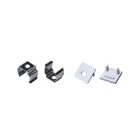 Offre Spéciale : Embouts de profilé LED en aluminium 10x10mm pour éclairage linéaire encastré ultra-mince, idéal pour armoires et vitrines
