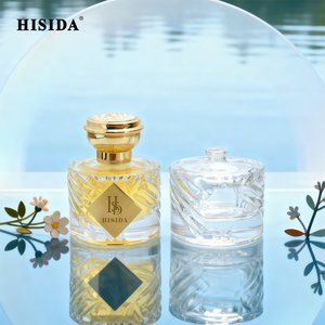 En Stock: Botella de Perfume Redonda Transparente Vacía de 50ml y 100ml, Botella de Perfume de Vidrio con Cierre a Presión - Product Image 6