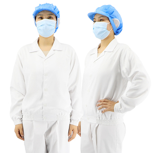 Traje de trabajo de algodón y poliéster de manga larga para hombres y mujeres, ropa de fábrica farmacéutica para fábricas de alimentos de Seguros Laborales - Product Image 1