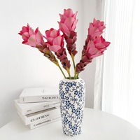 BH260824 Real Touch Kunstmatige Gemberlelie Enkelstam Tropische Kunstbloem voor Huis Hotel Vaas Arrangement Bruiloft Feest Decoratie