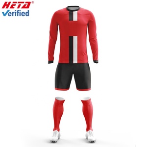 Uniforme de Fútbol Personalizado de Último Diseño y Alta Calidad, Conjunto de Camiseta de Fútbol de Manga Larga de Secado Rápido - Product Image 3