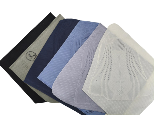 Factory Direct Jacquard Shoe Upper Material Lightweight Semi Finished Shoe Parts