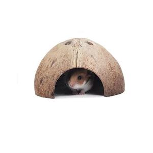 Rifugio Naturale in Guscio di Cocco, Box per Animali da Arrampicata, Paesaggista Professionale, Rifugio per Lucertole, Ragni, Tartarughe, Criceti, Granchi Eremiti - Product Image 2