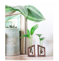Ivolador marron hydroponique plantation panier bois écologique Art décor forme irrégulière maison bureau planteur Pots de fleurs jardinières