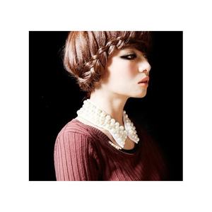 Be너 2.2 인치 너비 22 인치 길이 대형 예쁜 소녀 목걸이 진주 칼라 - Product Image 3