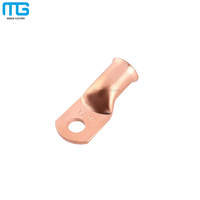 Cosses de câble tubulaires en cuivre pour batterie, à sertir, 1/0 4/0 AWG